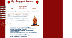 Desktop Screenshot of maryheartcrusaders.org