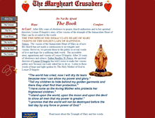 Tablet Screenshot of maryheartcrusaders.org